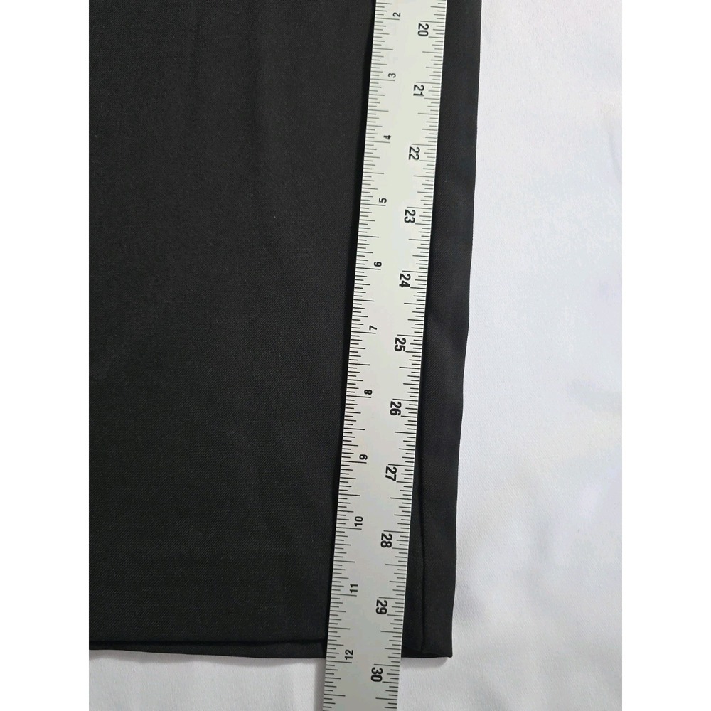 French Connection Wide Leg Trousers L Black High Rise NWT 30x27 Chic - Picture 11 of 13